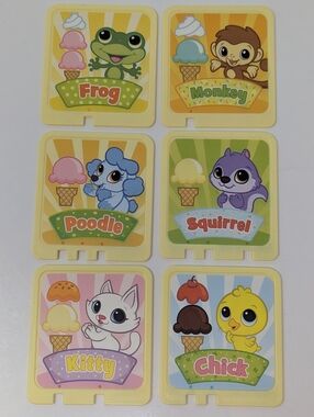 LeapFrog Scoop and Learn Ice Cream Cart Replacement Parts Cards